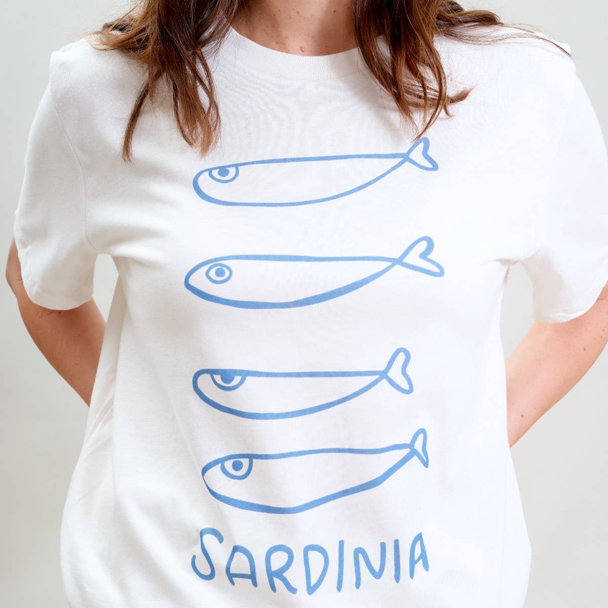 Sardinia Sardines Tee | White