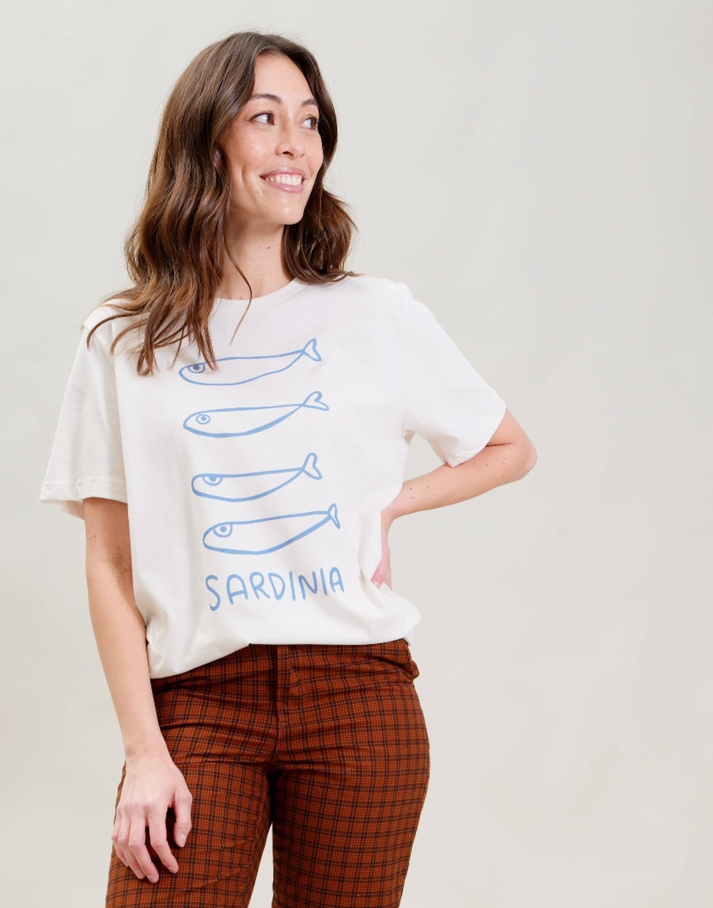 Sardinia Sardines Tee | White