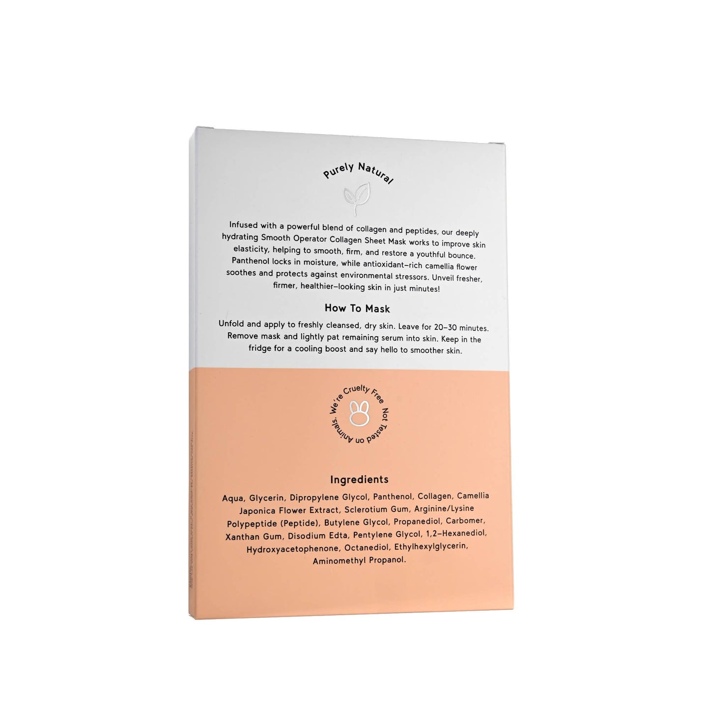 PURE SOL. Smooth Operator Beauty Collagen Sheet Mask