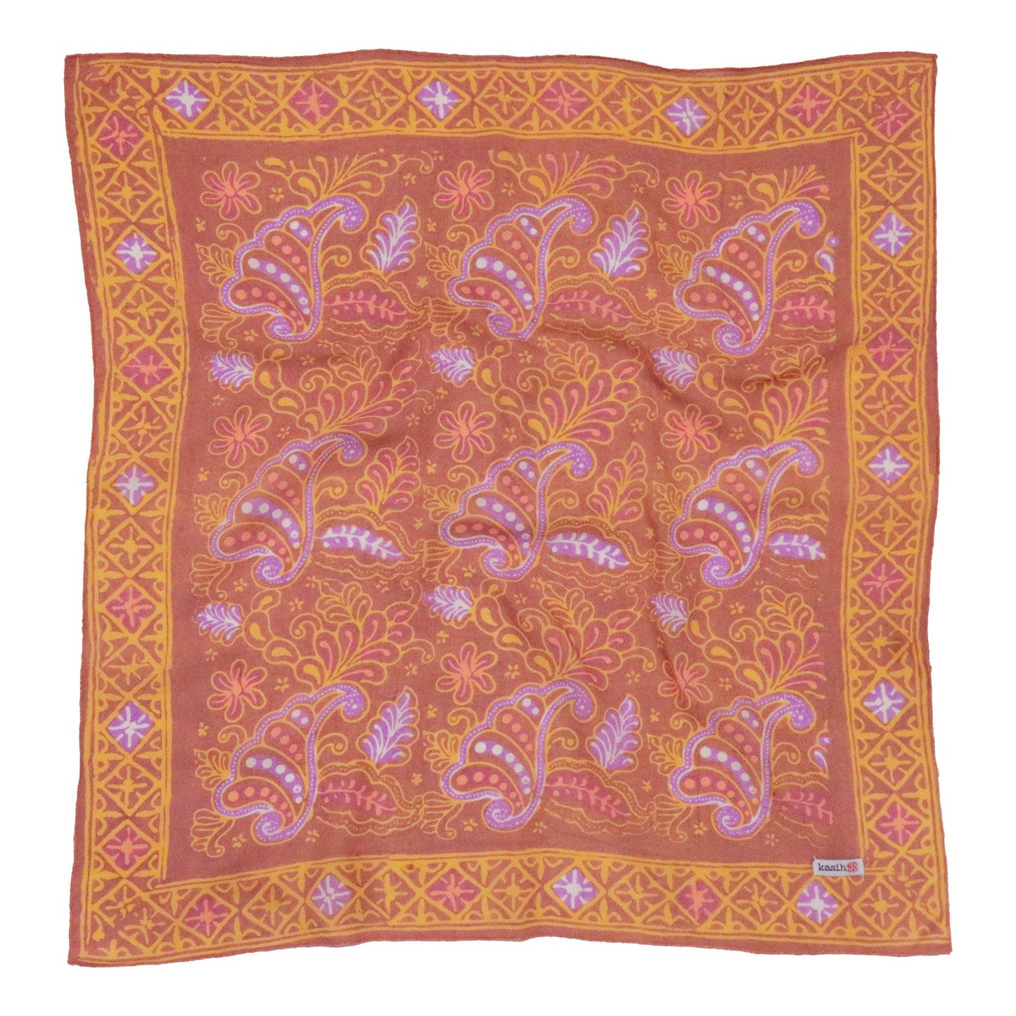 Hand Dyed Batik Bandana | Dusty Fern