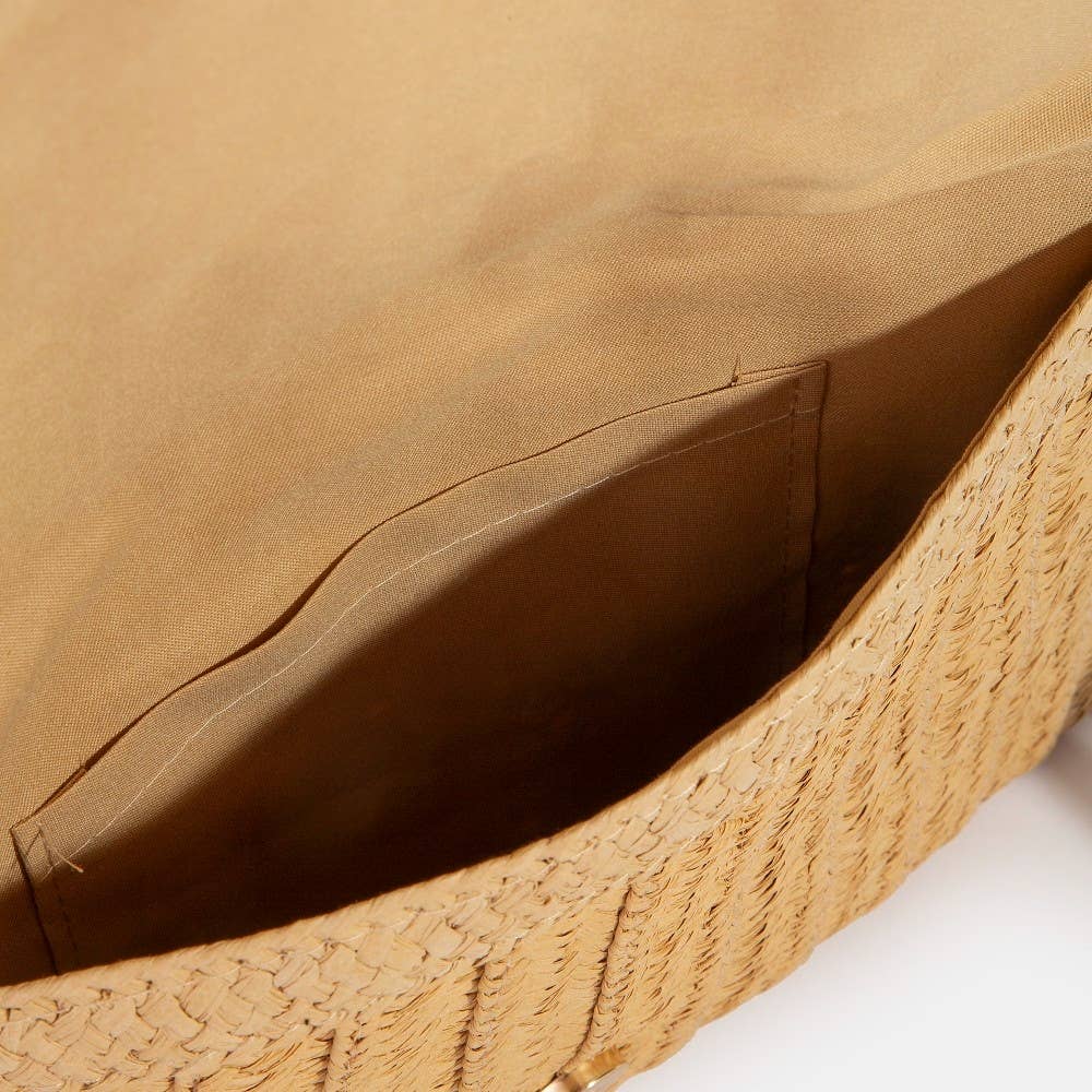 Braided Envelope Clutch Bag