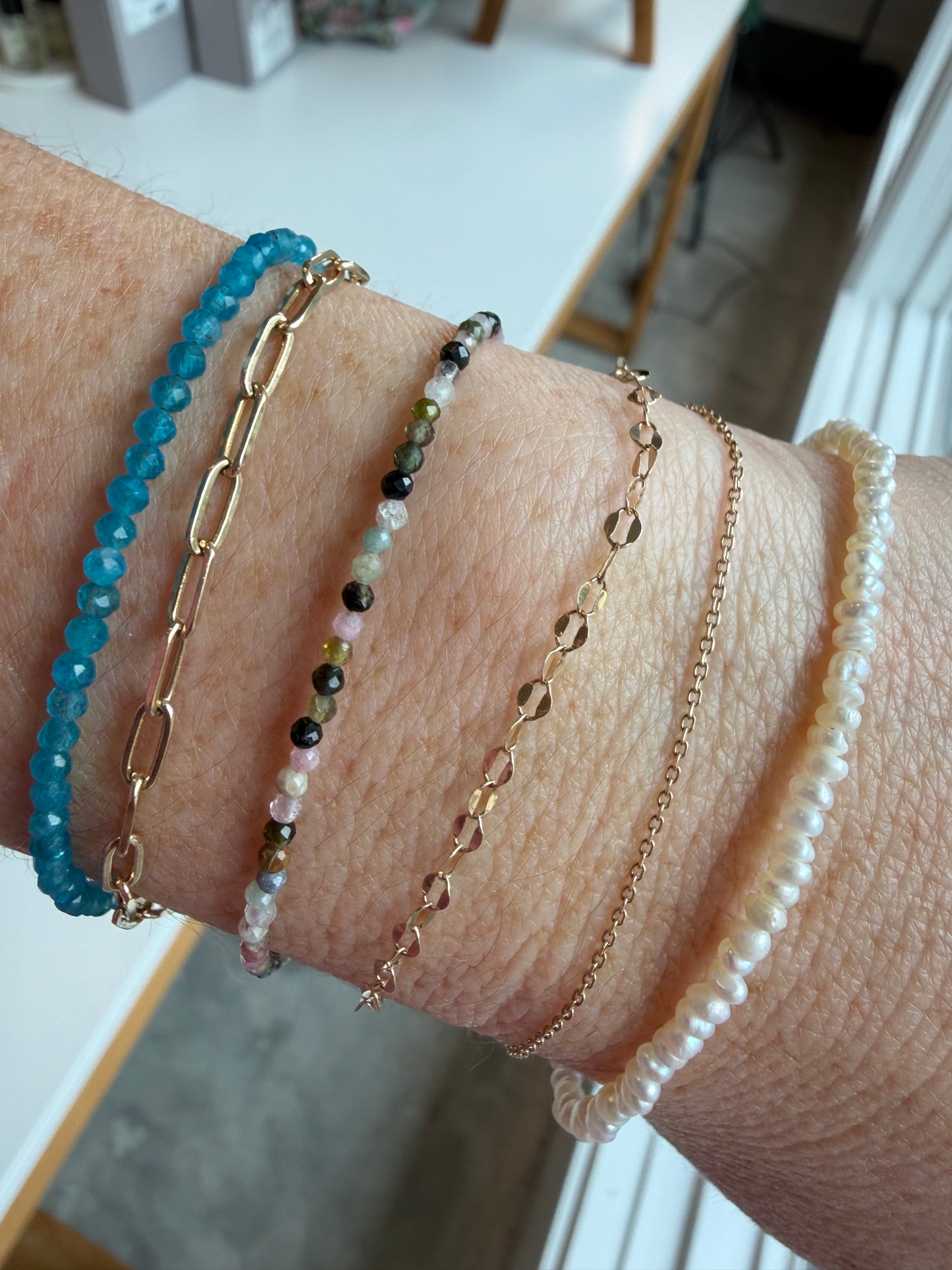 Mini Mixed Tourmaline Bracelet