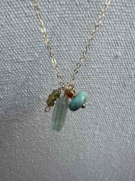 Aurora Cluster Necklace