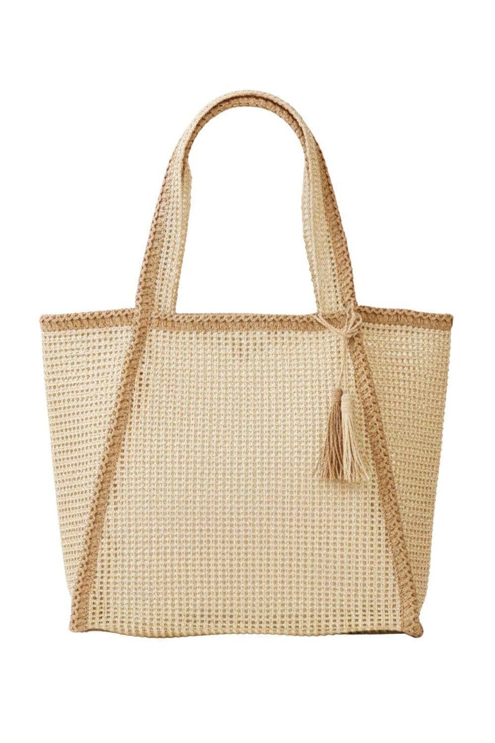 Aloha Woven Straw Beach Bag