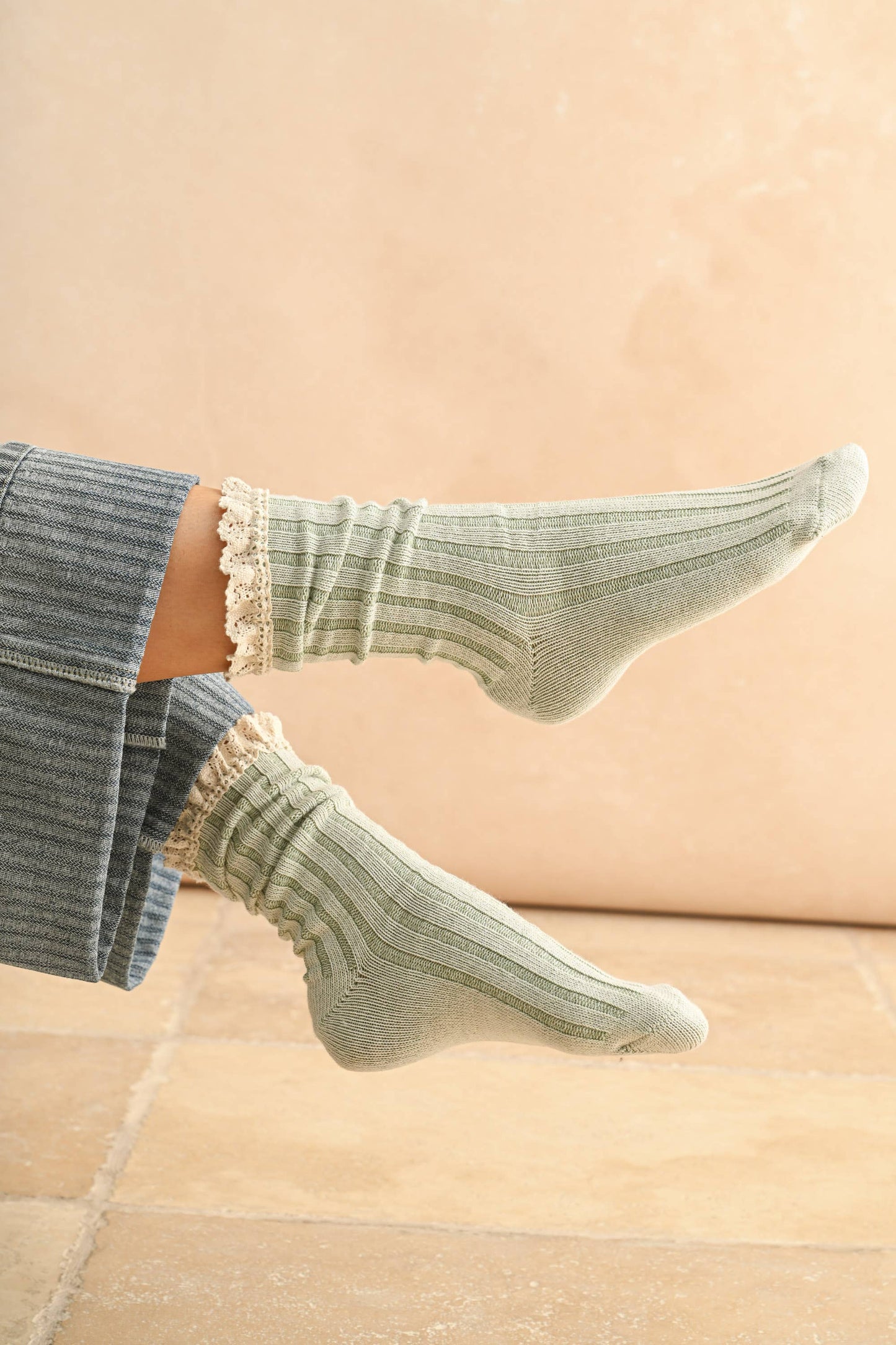 Clara Crochet Trim Socks