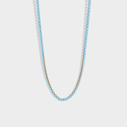 Turquoise Tennis Necklace