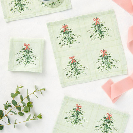 Mistletoe - Cocktail Napkins set of 4