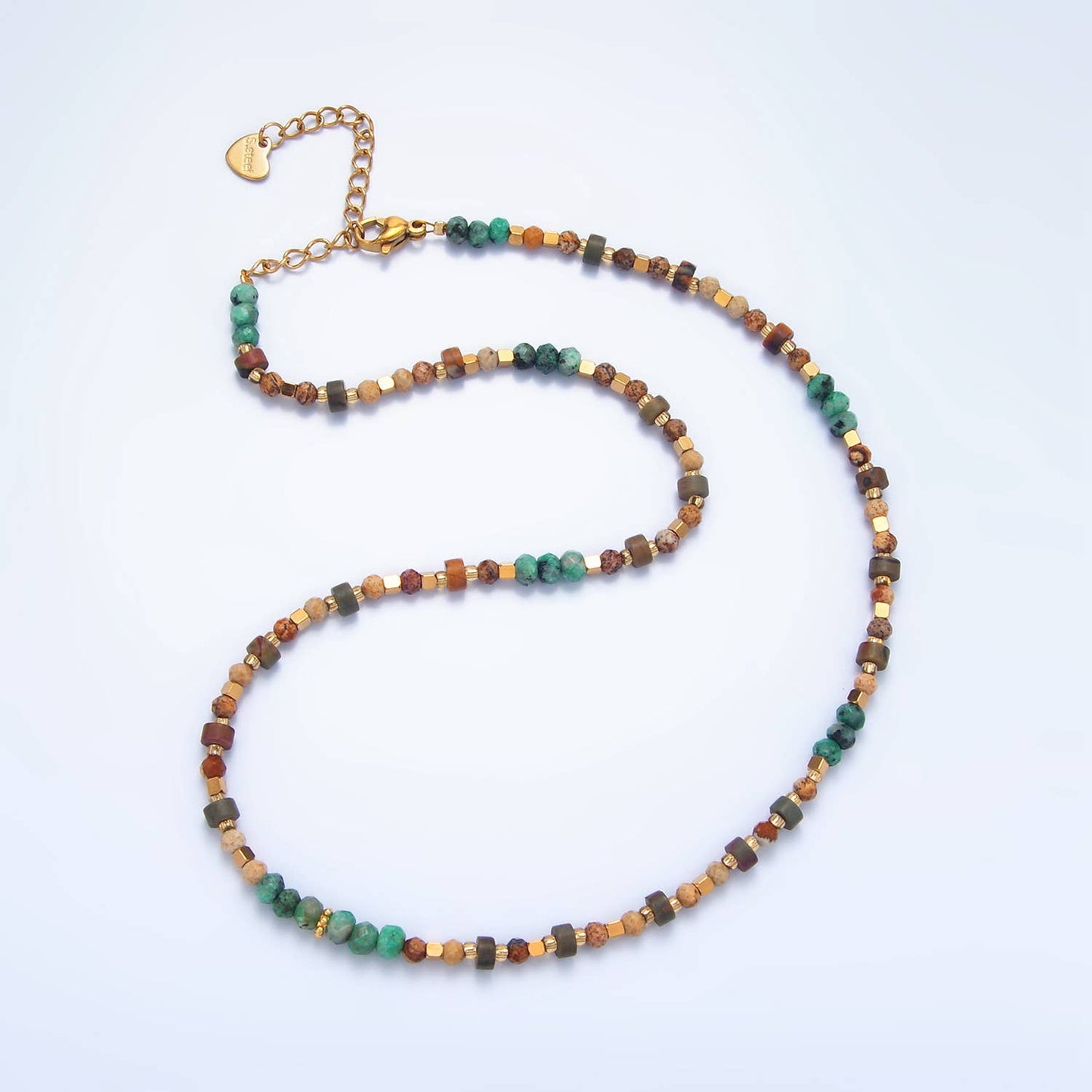 Turquoise Citrine Beaded Necklace