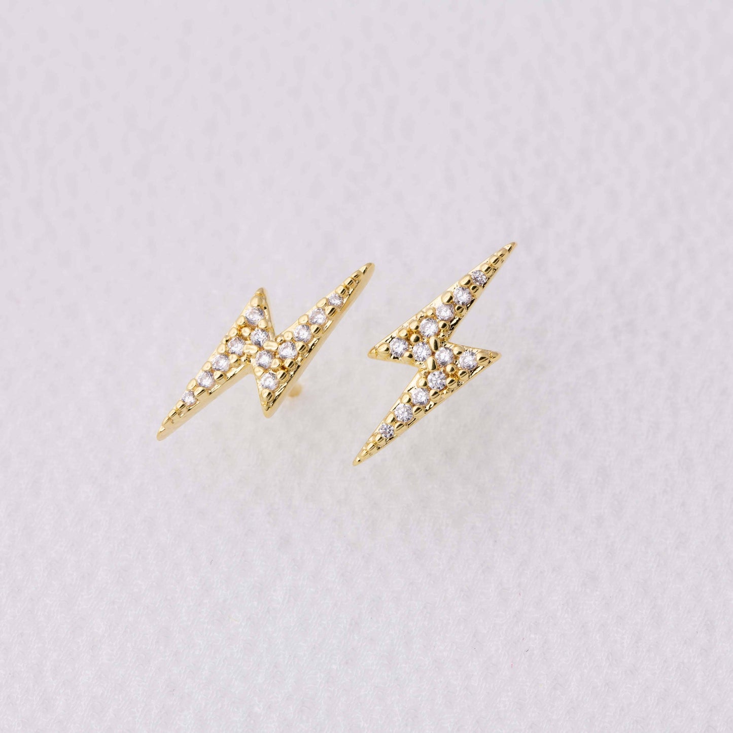 Mini Lightning Bolt Stackable Earrings