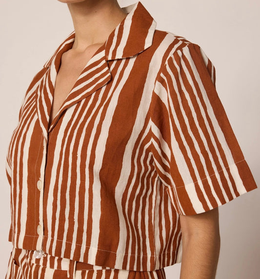 Mizuki Blouse | Vecchio Stripe