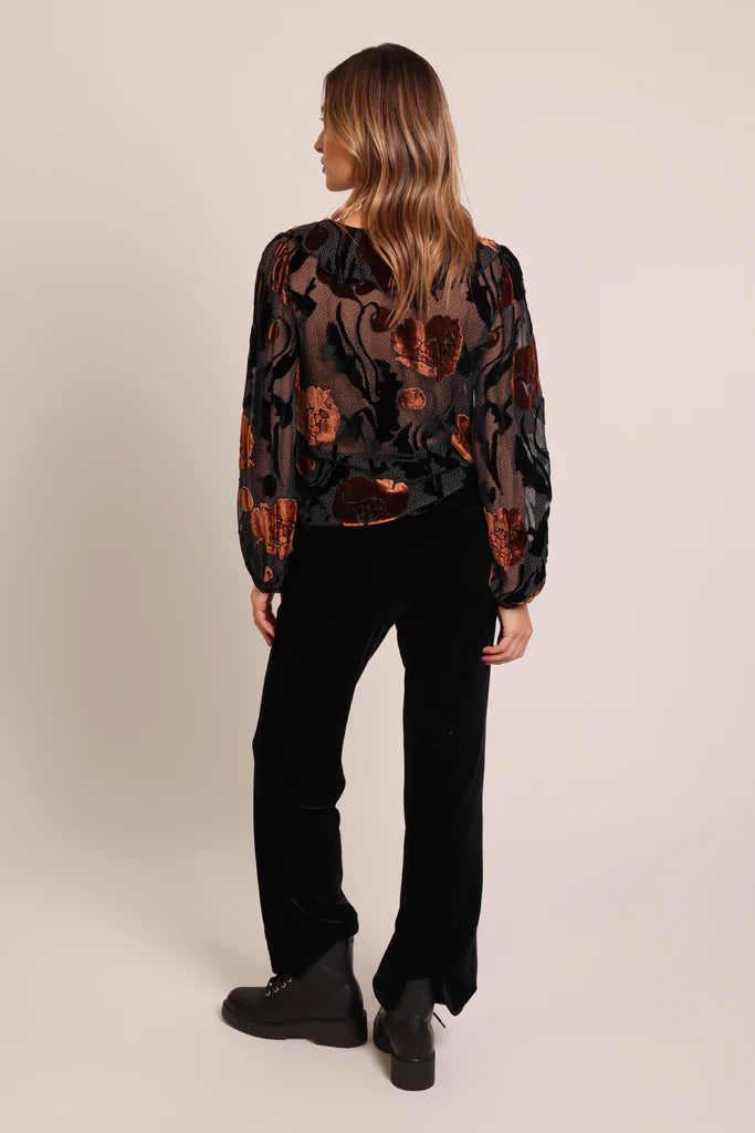 Frilly Blouse | Floral Burnout