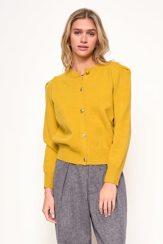 Juliet Cardigan | Mustard