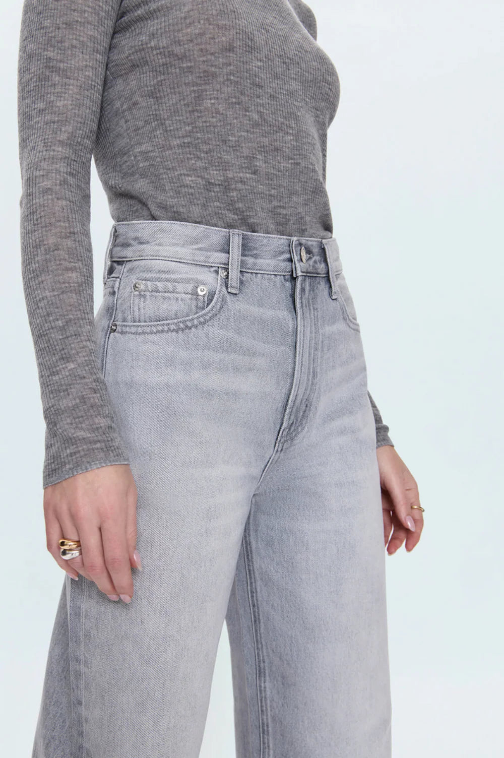 Cassie Super High Rise Straight Crop Jean | Enigma