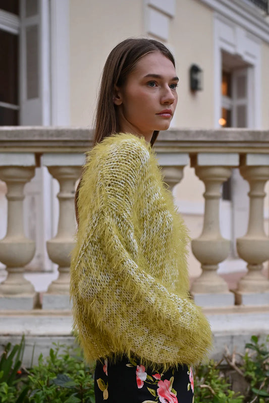Juno Sweater | Chartreuse