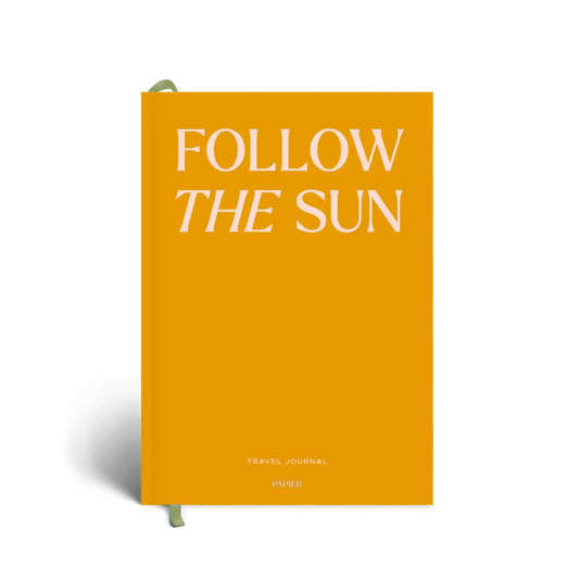 Follow The Sun A5 Hardcover Guided Travel Journal