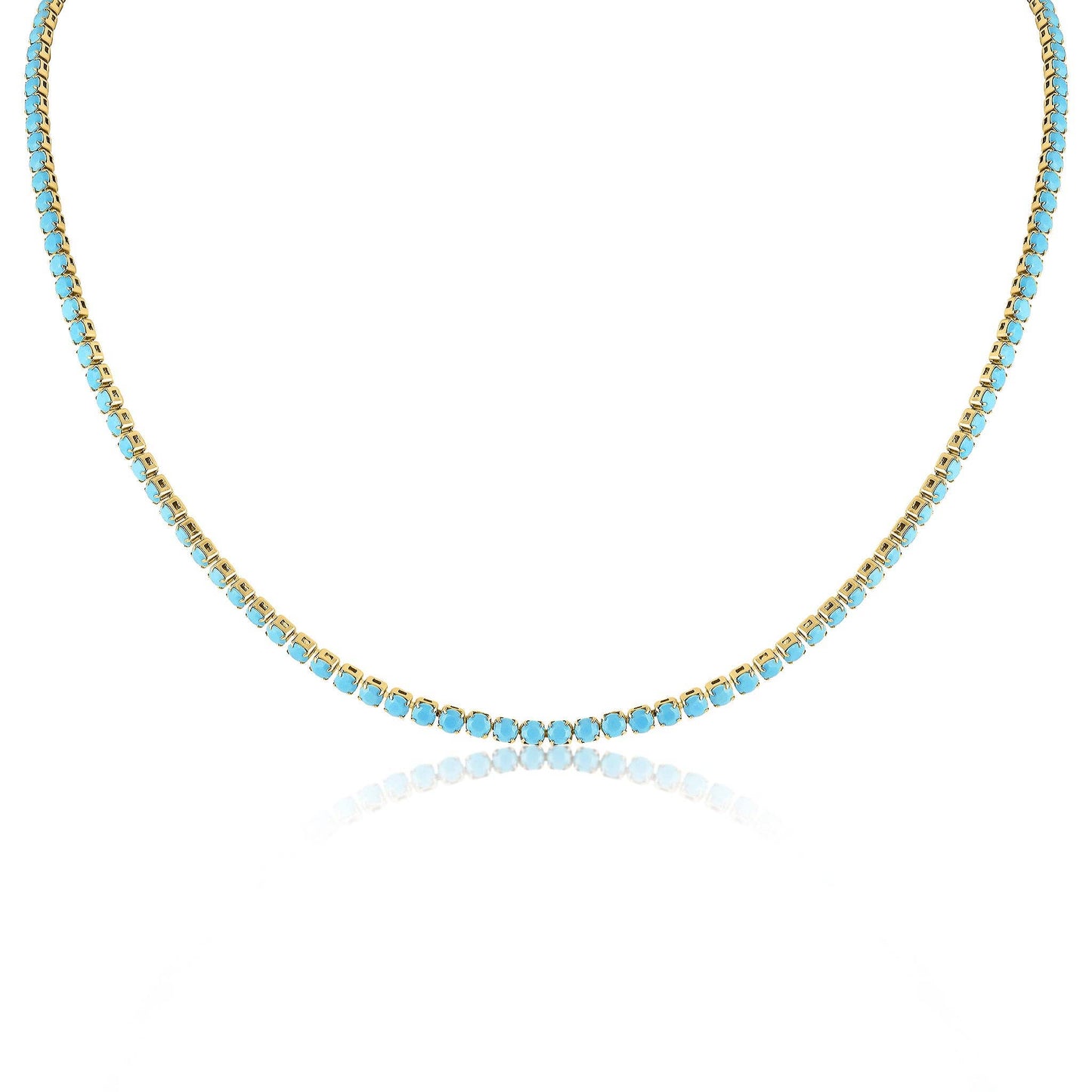 Turquoise Tennis Necklace