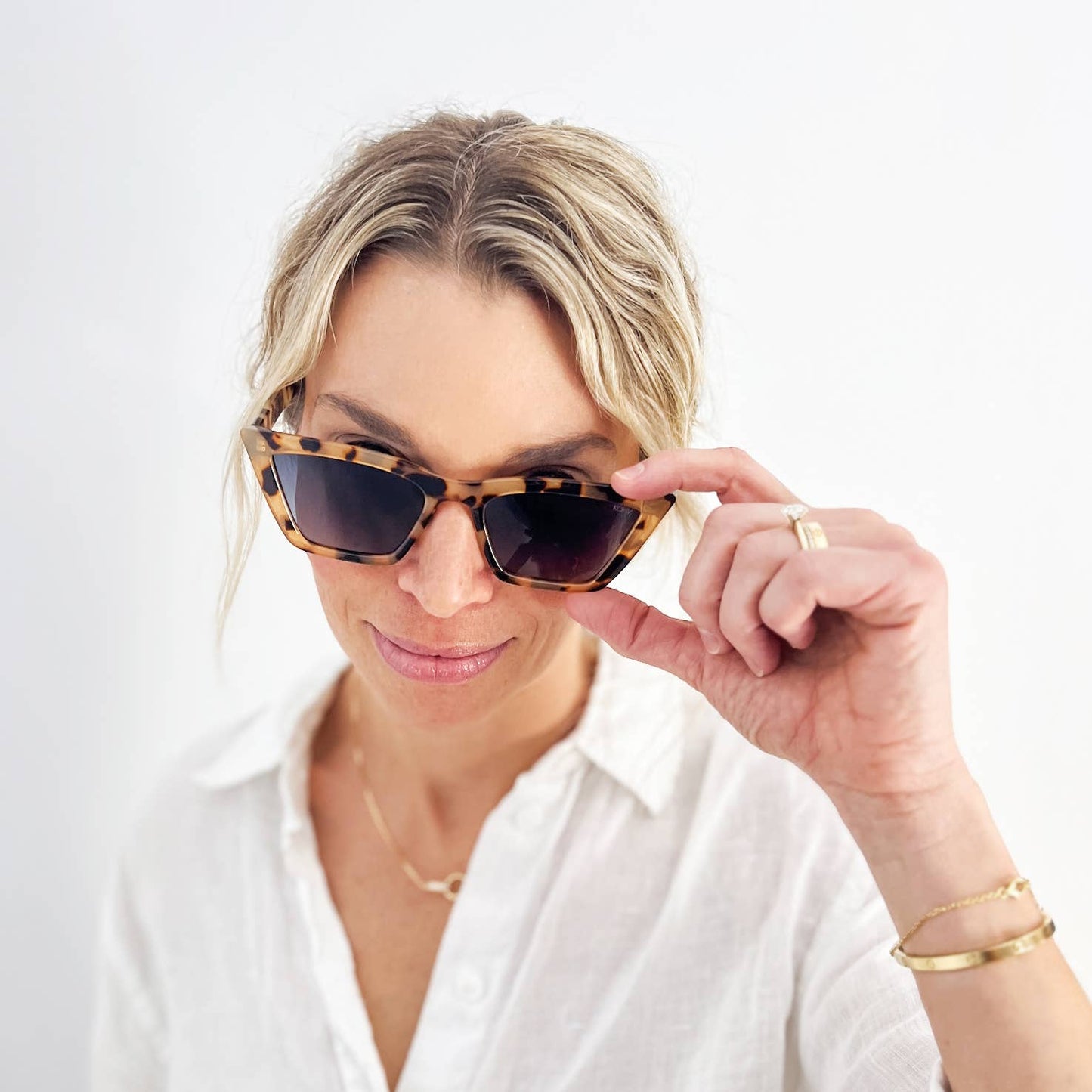 BAY LATTE Polarized Women's Cat Eye Fashion Sunglasses