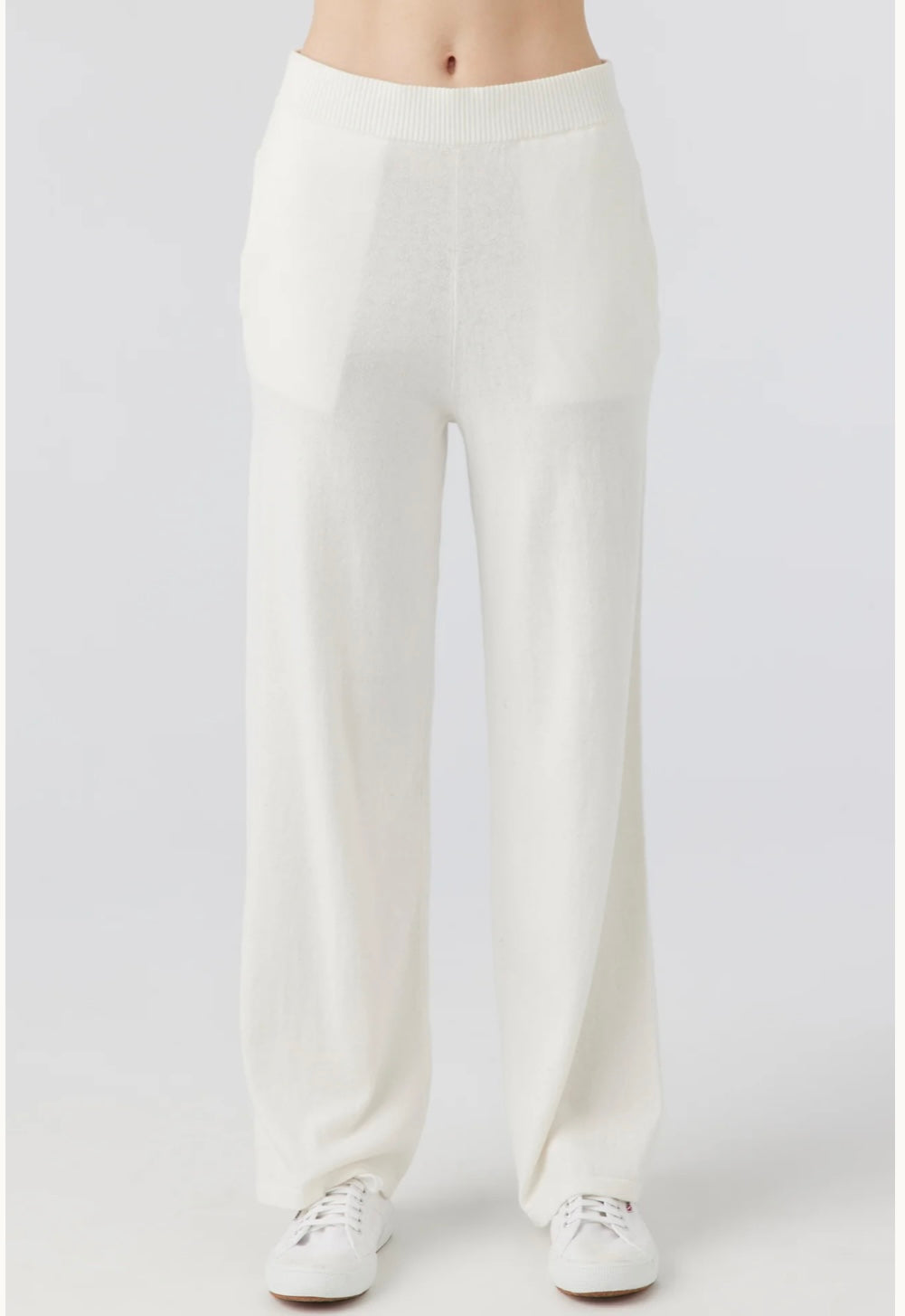 Coastal Waves Sweater Pant | Ecru