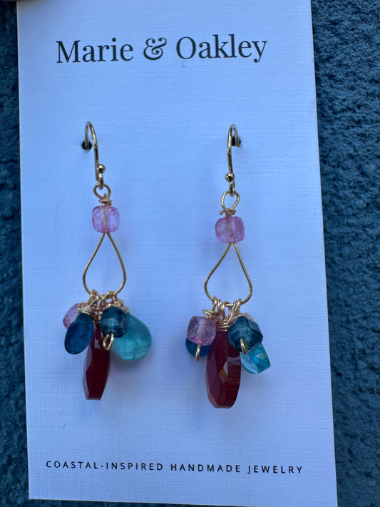 Ocean Ember Earring