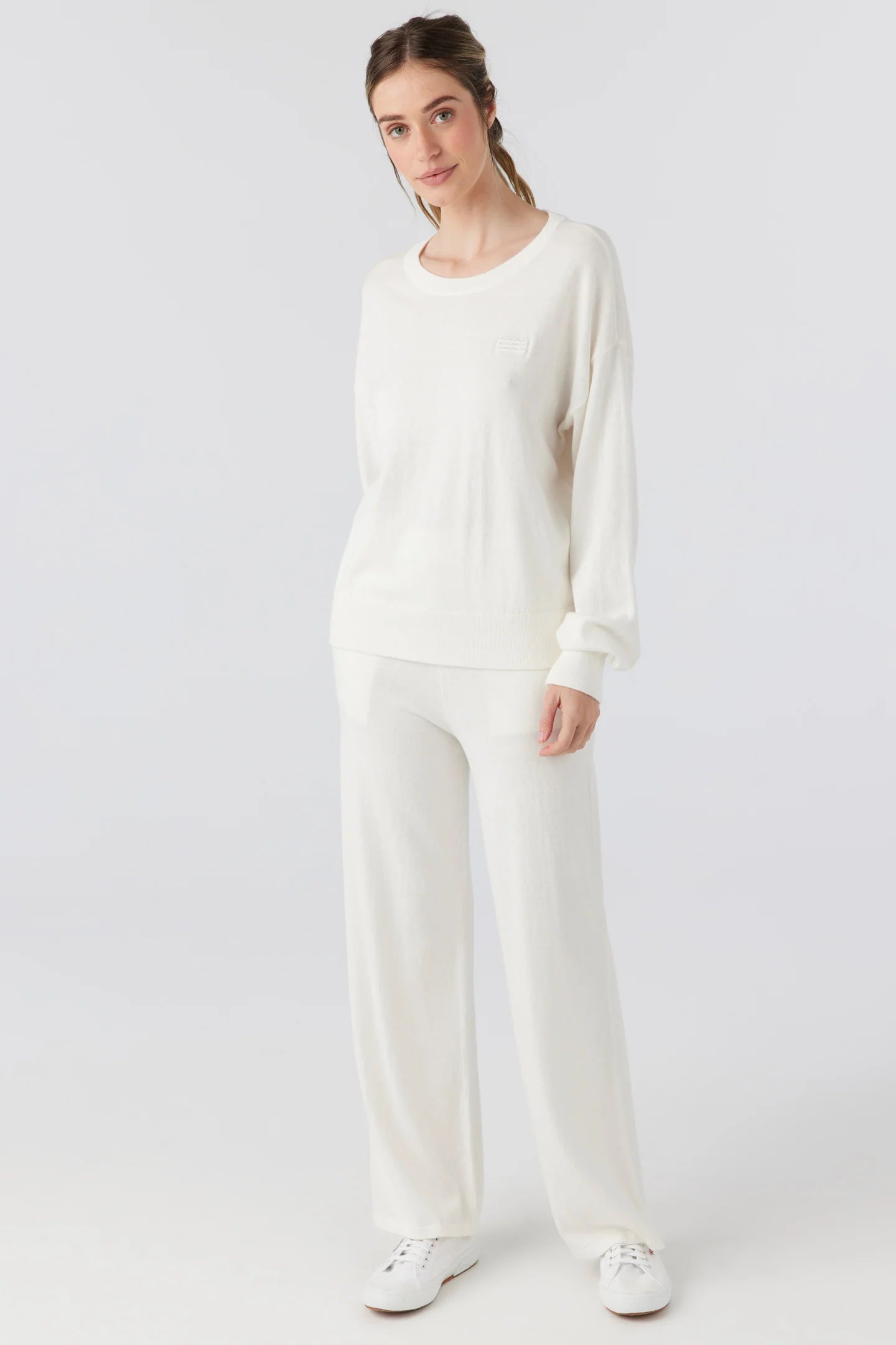 Coastal Waves Sweater Pant | Ecru