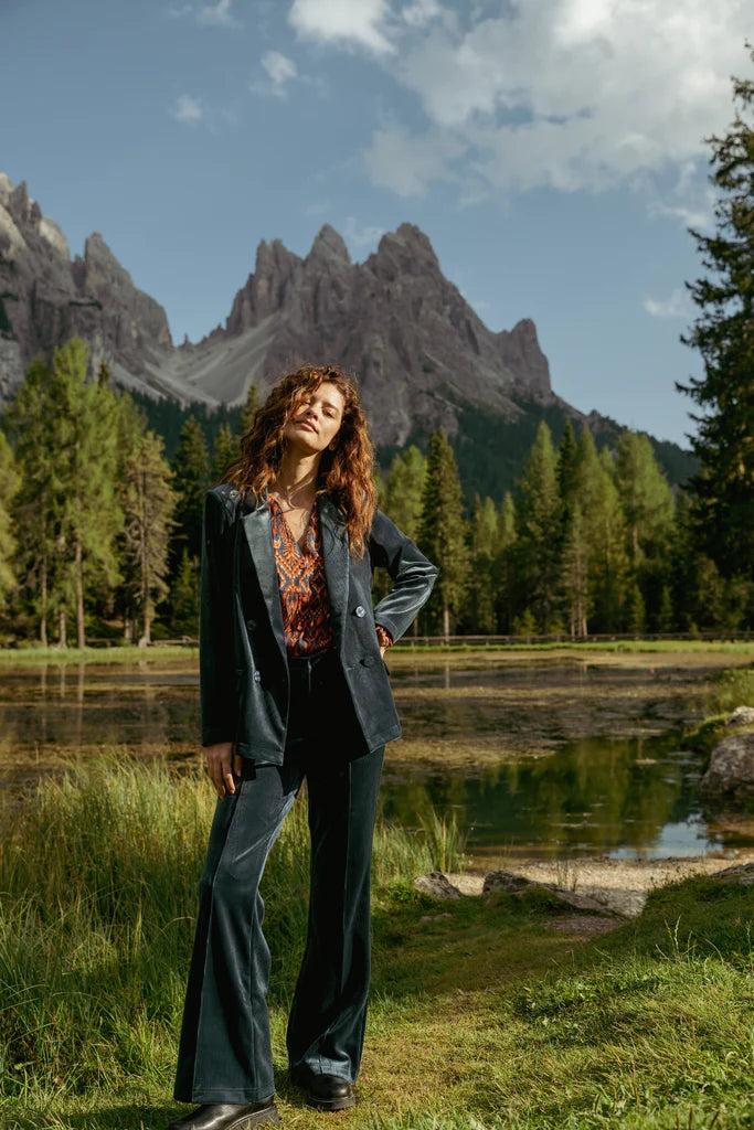 Ava Rose Jacket | Teal