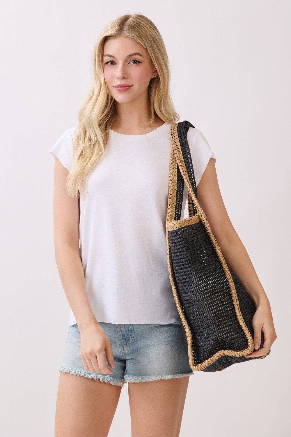 Aloha Woven Straw Beach Bag