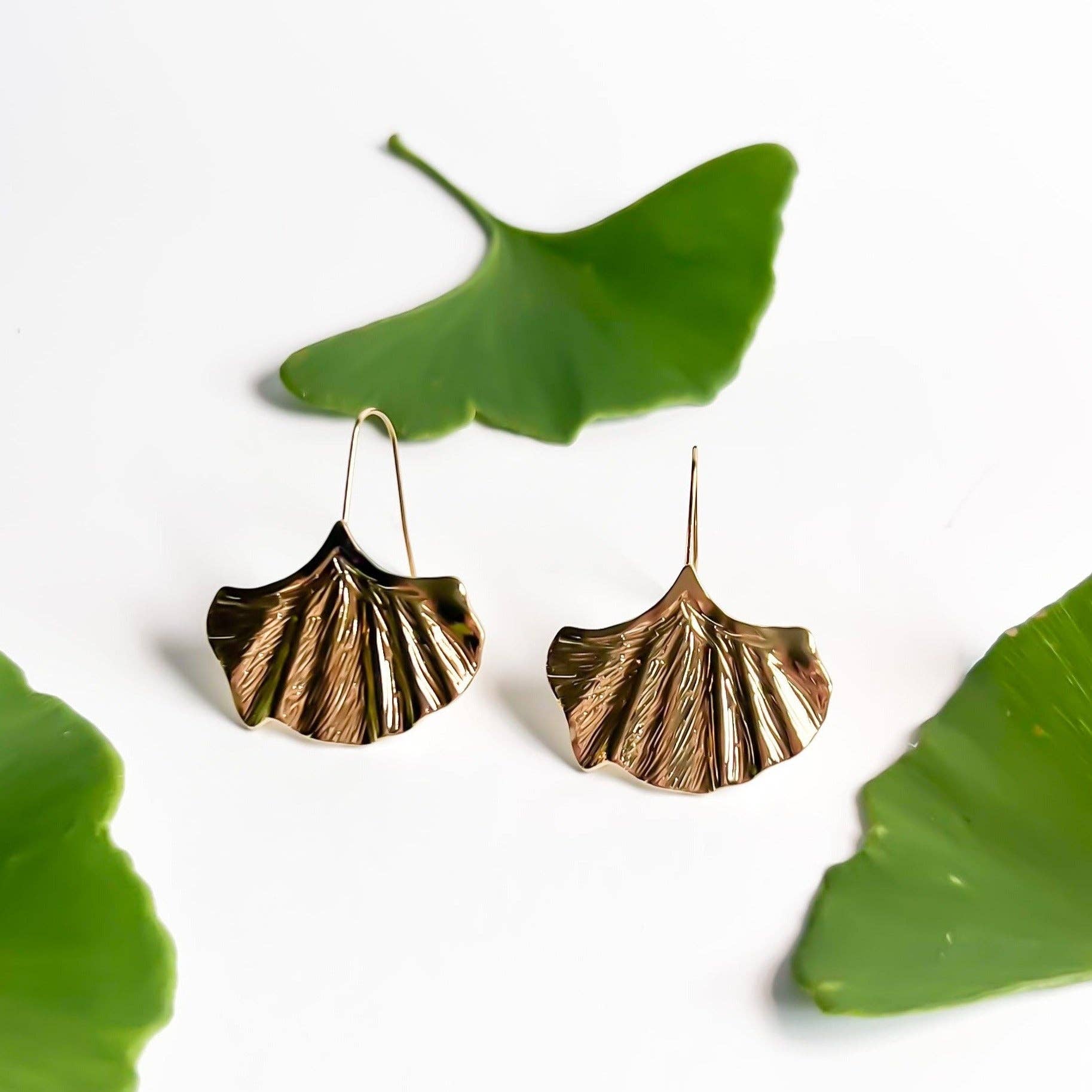 Ginkgo earrings