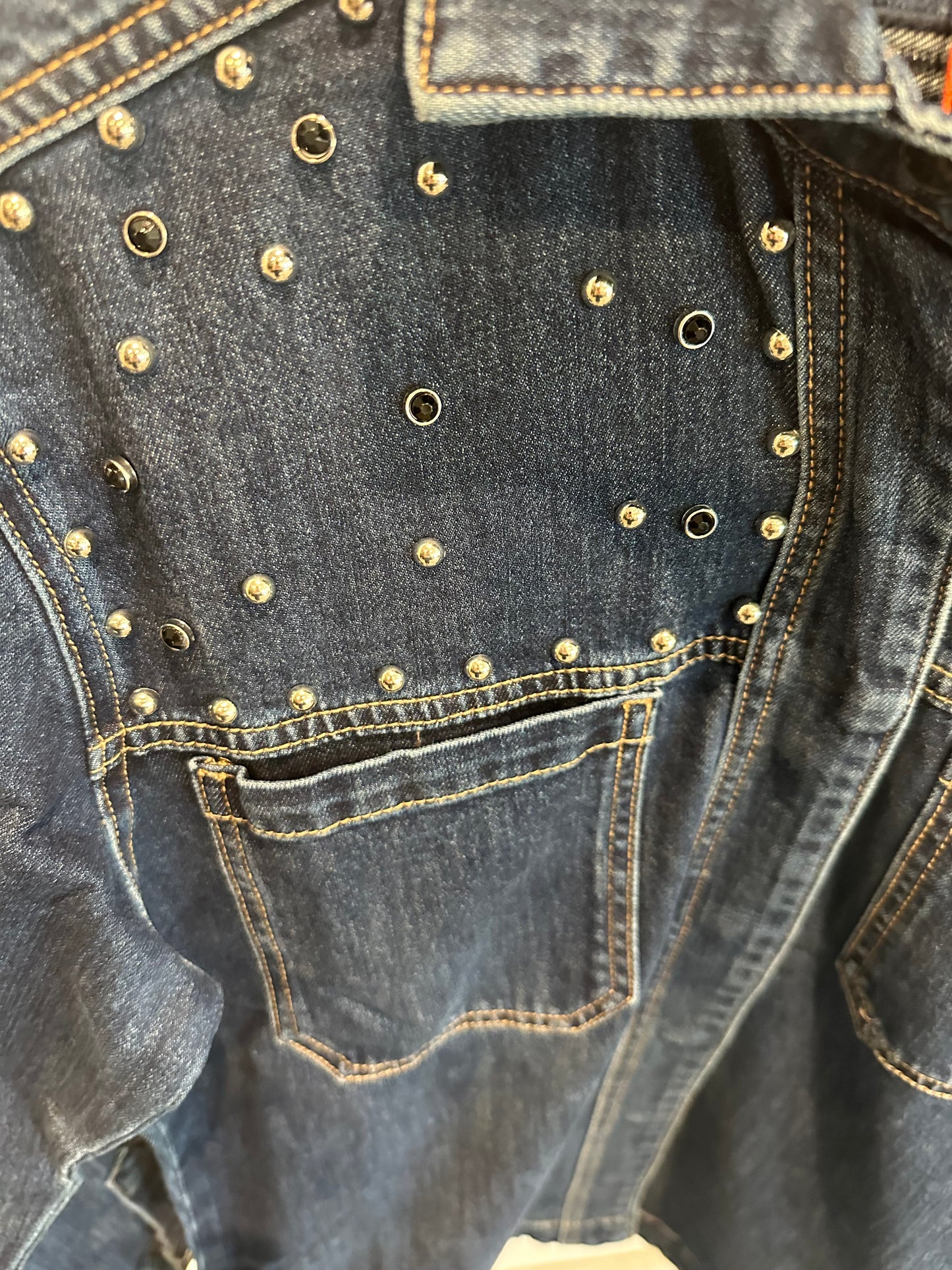 Tanya Studded Top | Denim