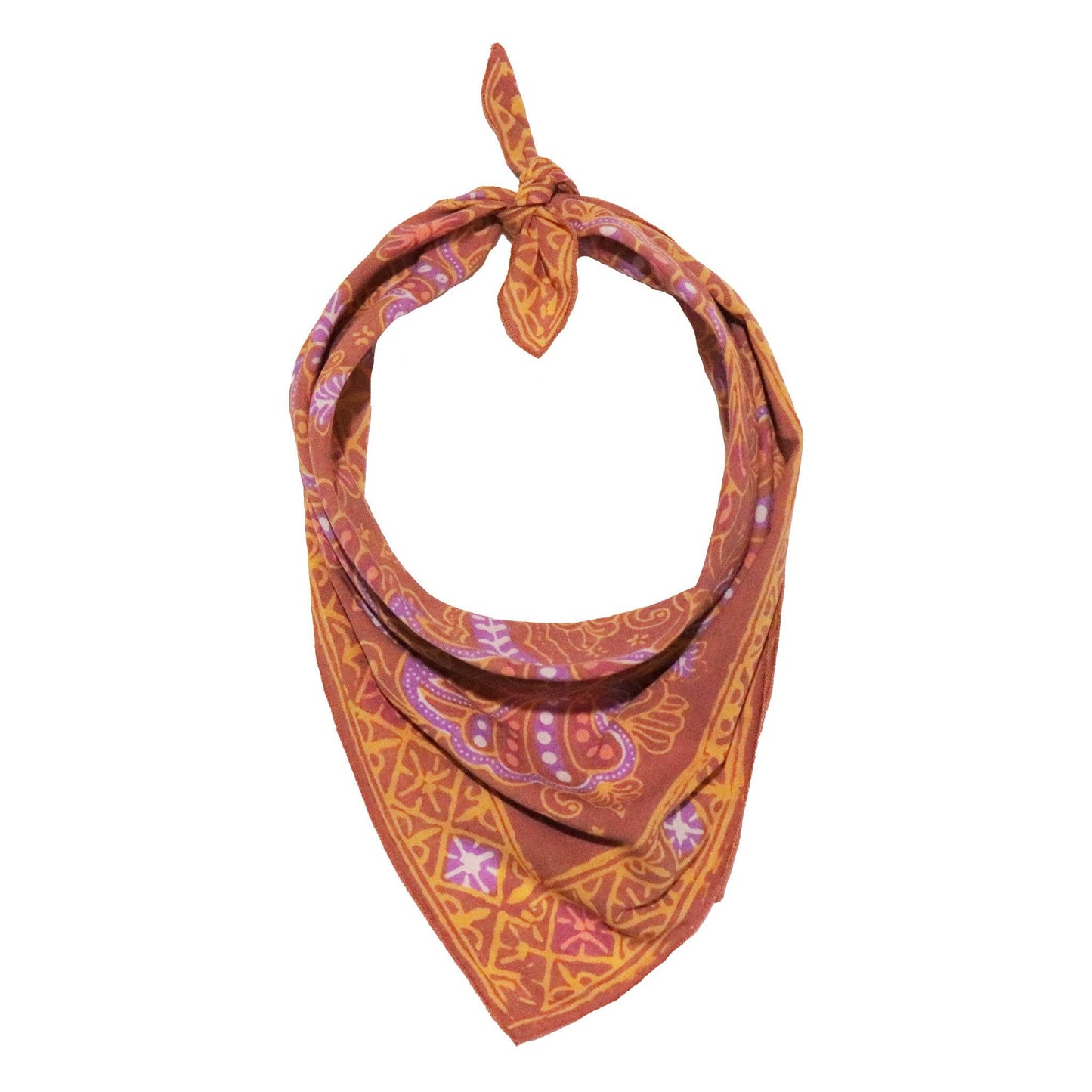 Hand Dyed Batik Bandana | Dusty Fern