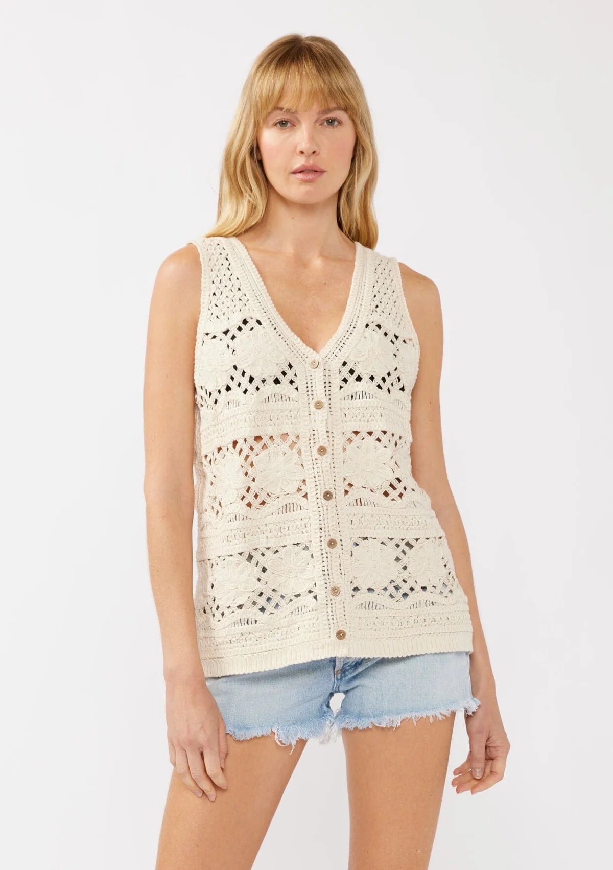 Catalina Crochet Vest