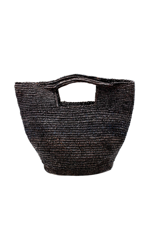 ConCon Crochet Straw Basket Handbag