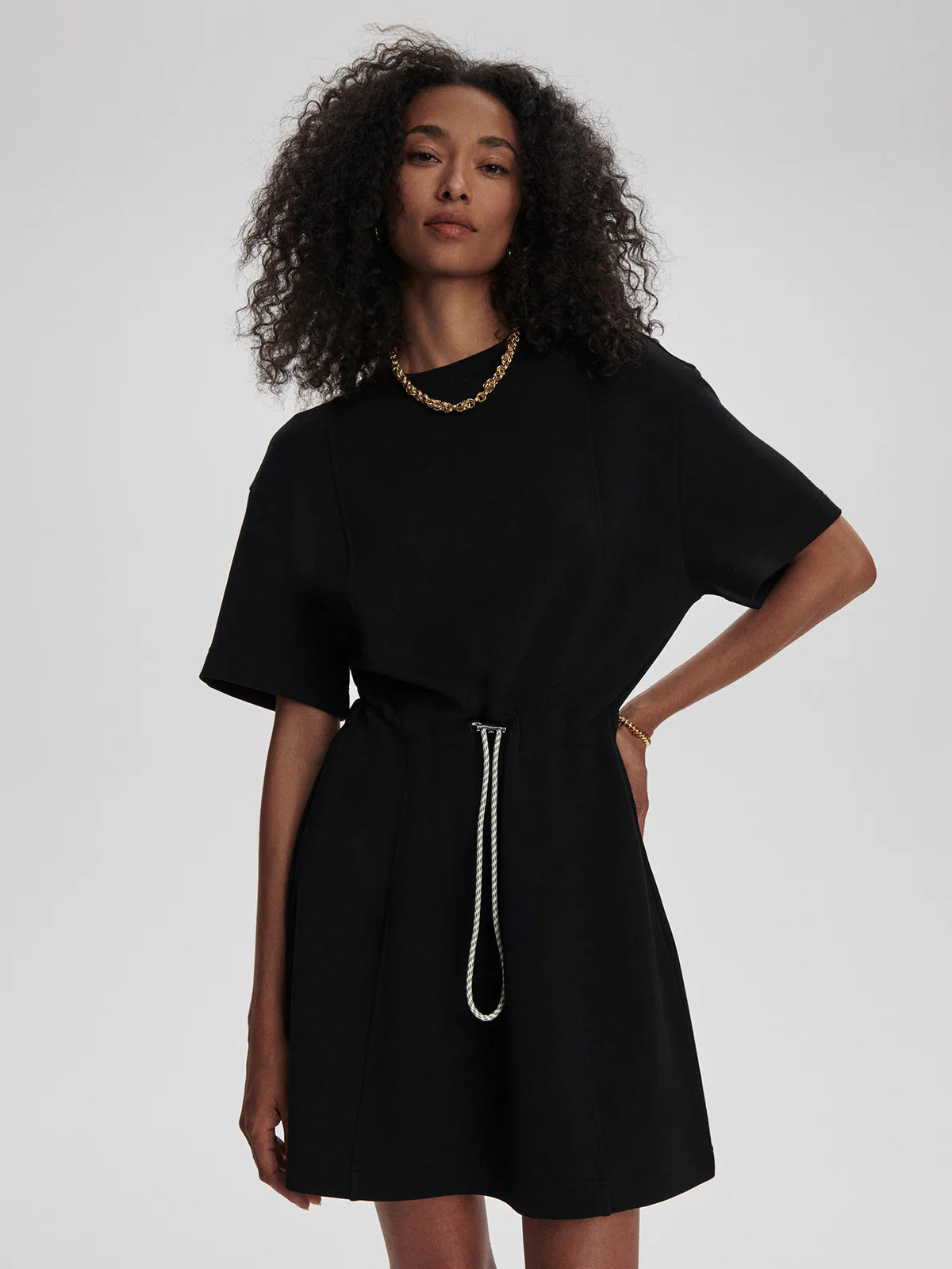 varley black dress