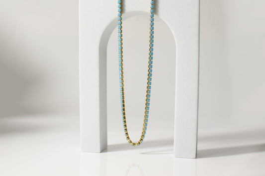 Turquoise Tennis Necklace