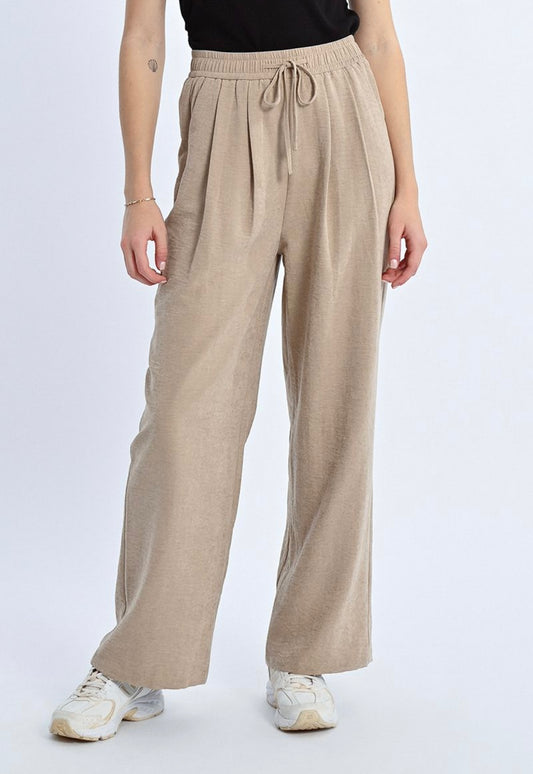 Tula Woven Pant | Beige