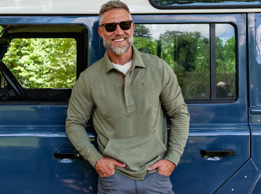 Collard Sweatshirt| Heather Olive