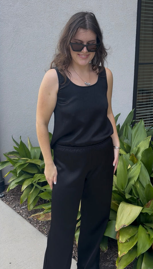 Lola Crinkle Wide Leg Pant
