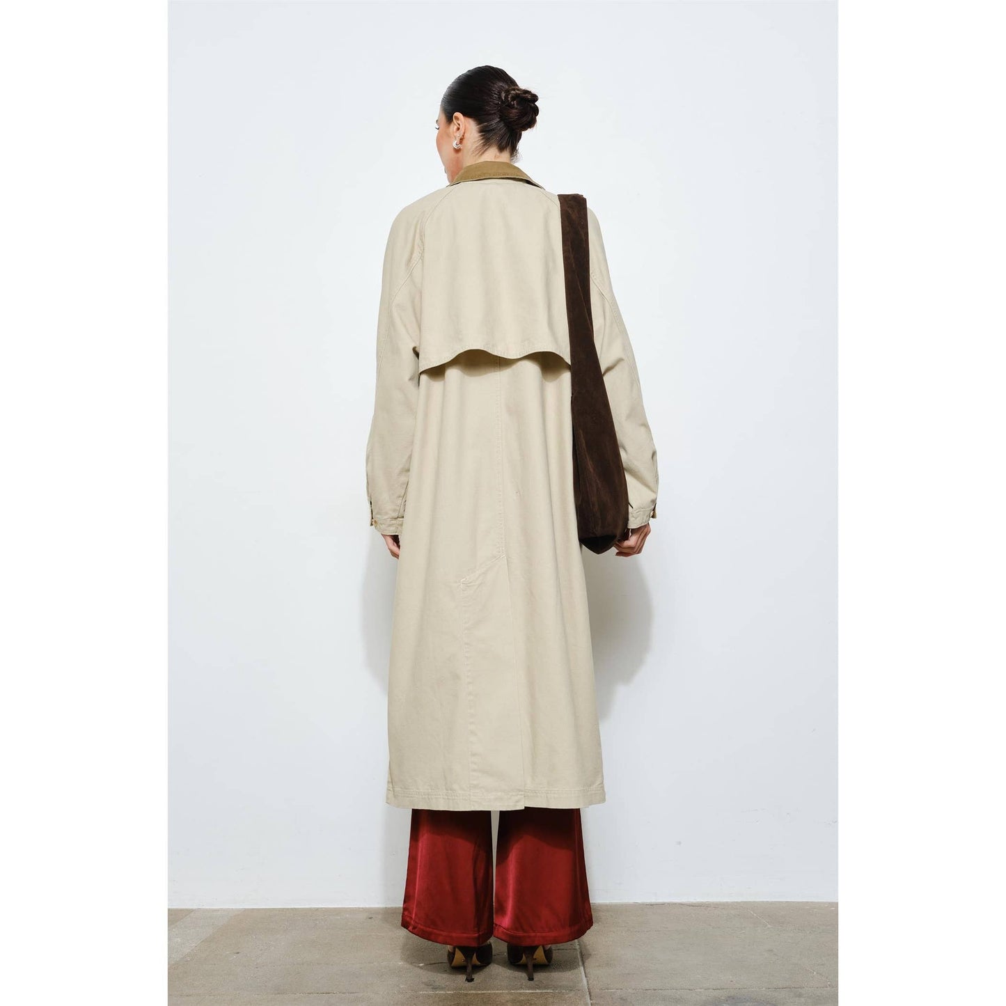 Bella Contrast Collar Barn Coat