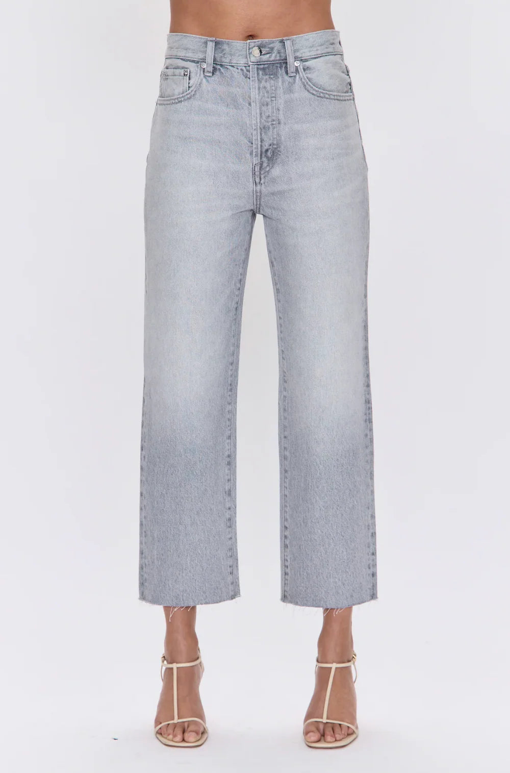 Cassie Super High Rise Straight Crop Jean | Enigma
