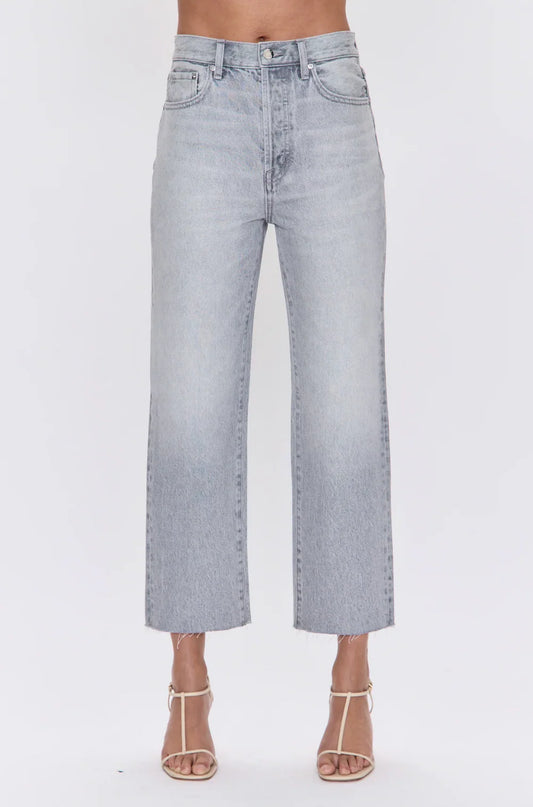 Cassie Super High Rise Straight Crop Jean | Enigma