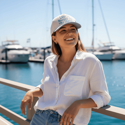 Life Is Better On The Water Corduroy Trucker Hat