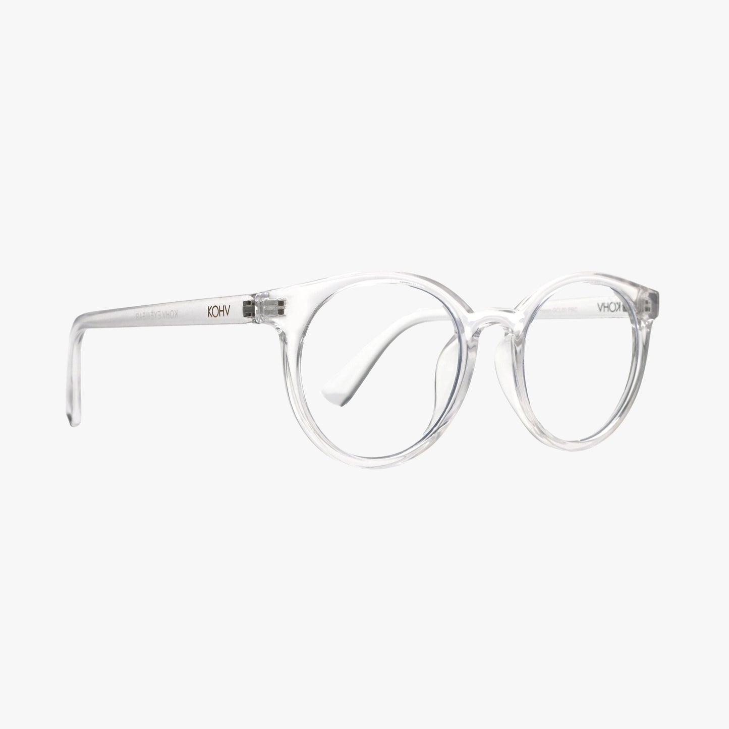 HERON CLEAR BLUE LIGHT BLOCKER Round Fashion Glasses