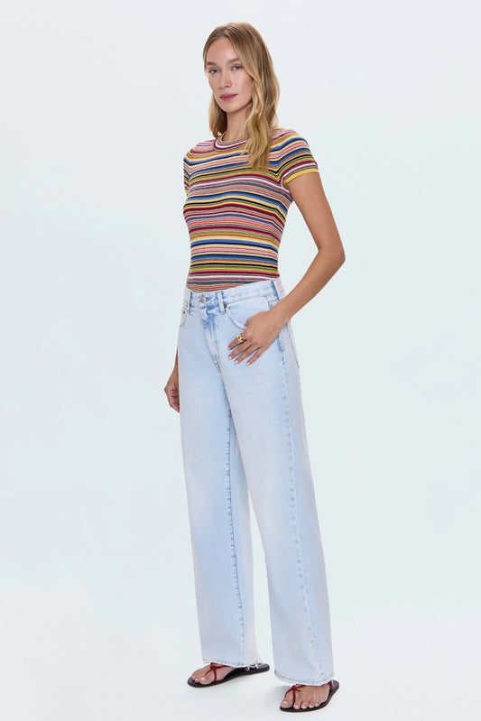 Hendrix High Rise Baggy Jean | Waterfall