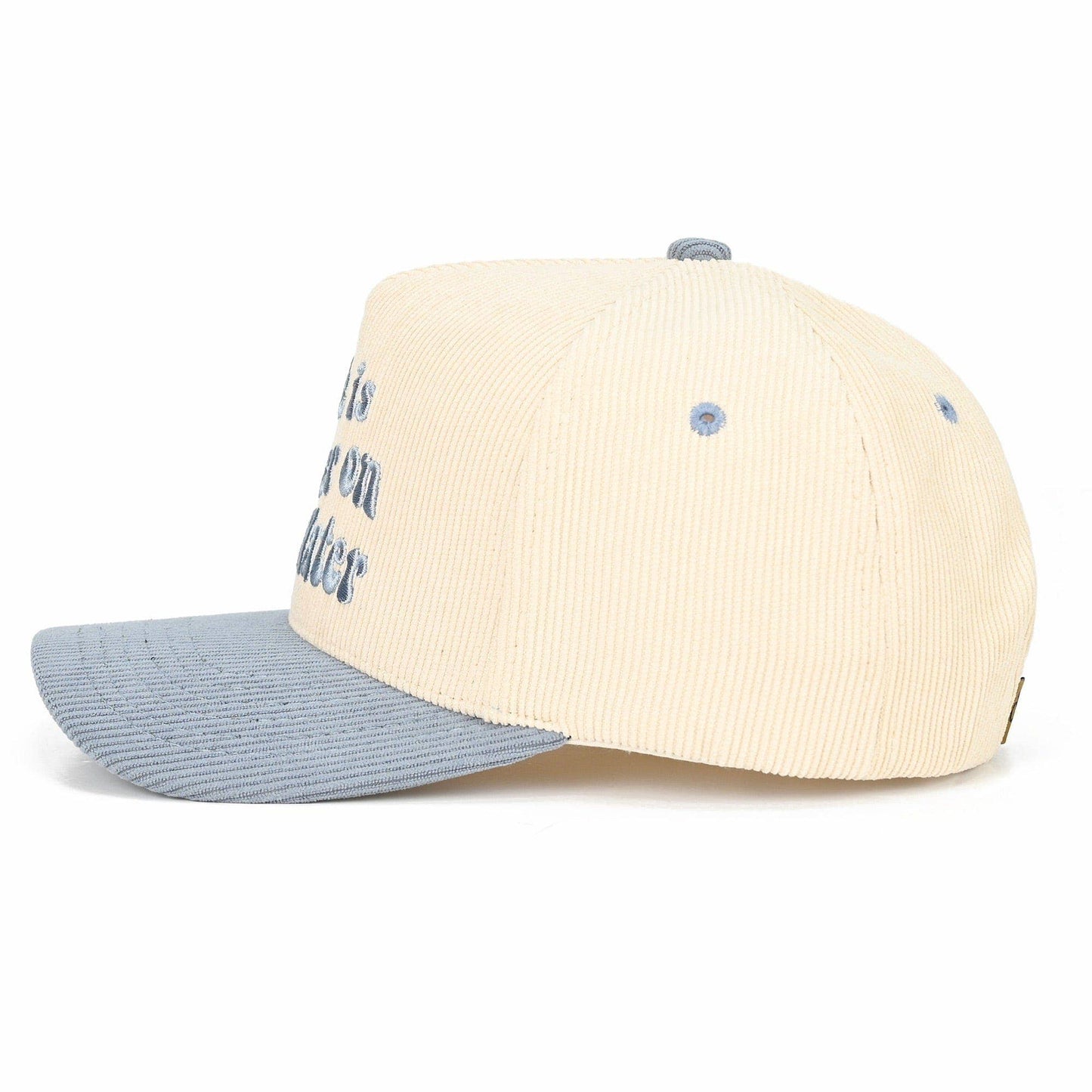 Life Is Better On The Water Corduroy Trucker Hat