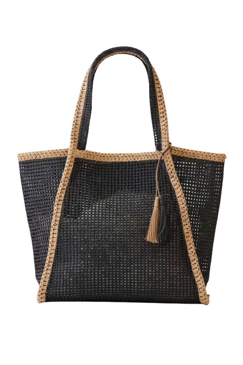 Aloha Woven Straw Beach Bag