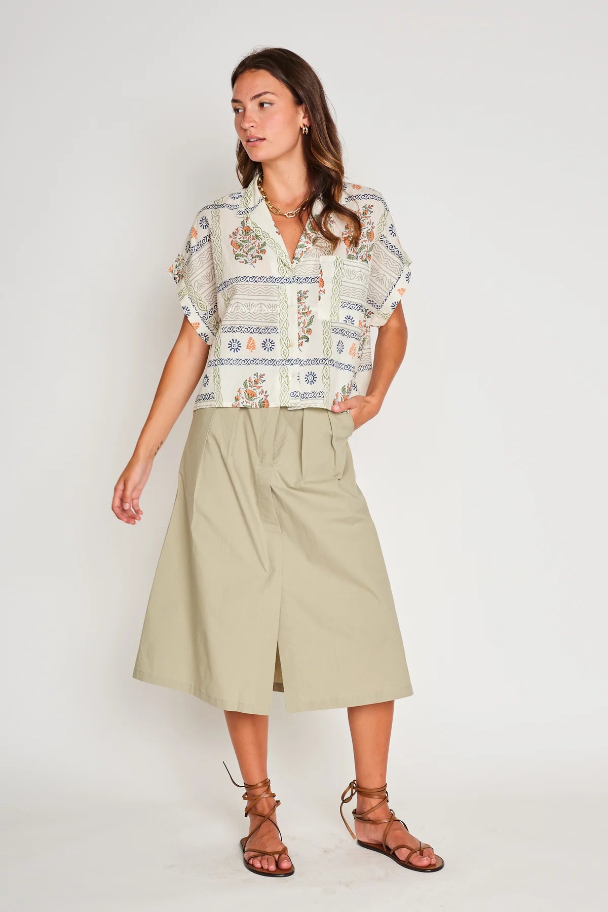 Aline Top | Desert Tile
