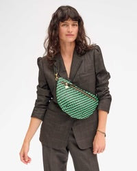 Grande Fanny | Mint Opal / Black Woven Zig Zag