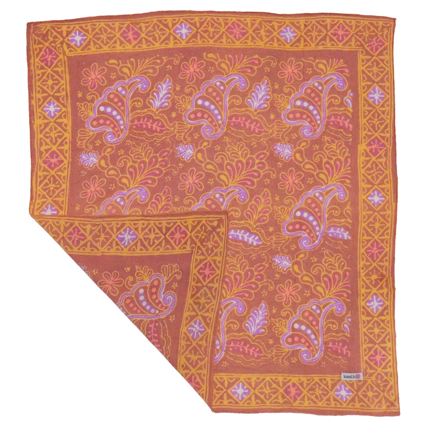 Hand Dyed Batik Bandana | Dusty Fern