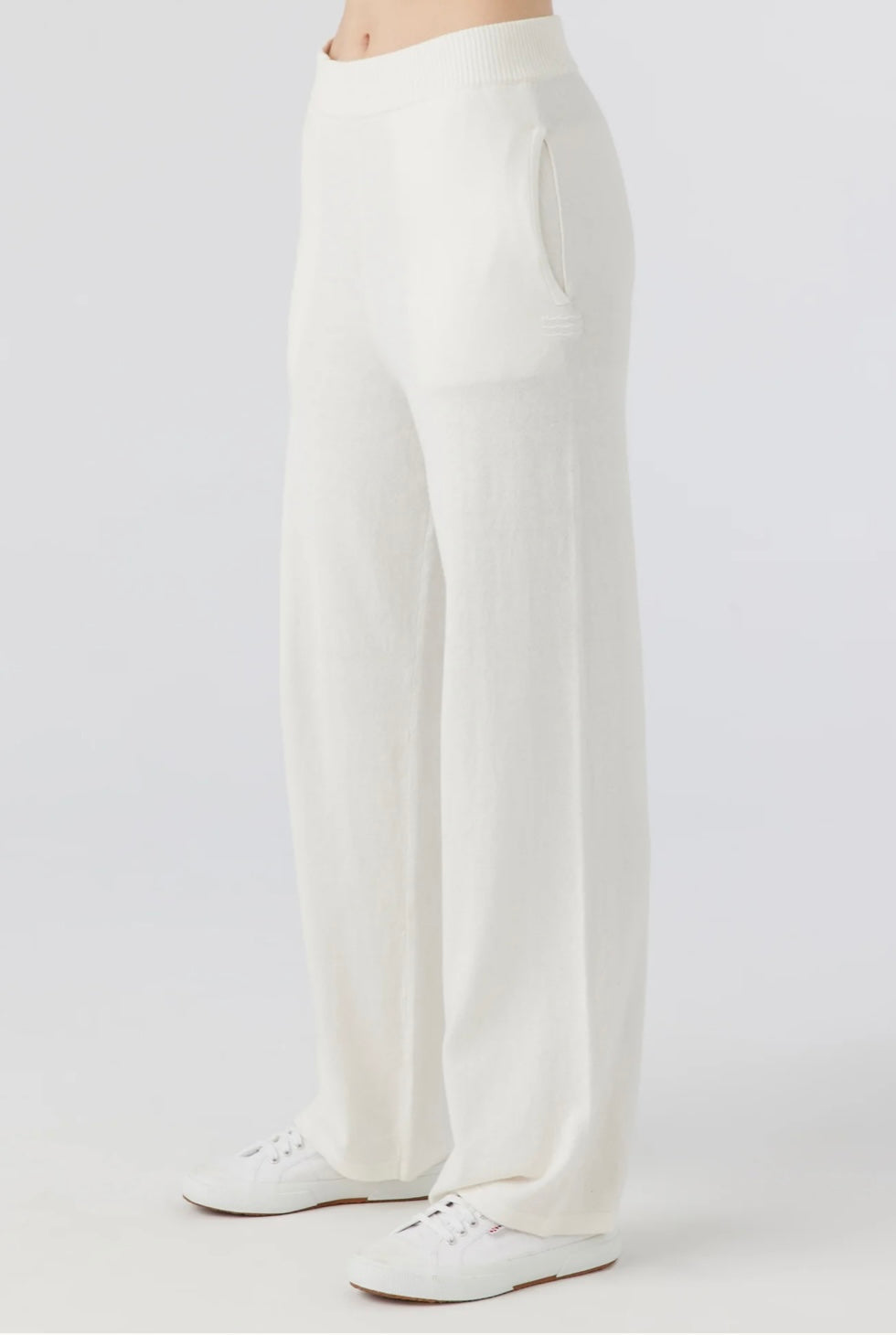 Coastal Waves Sweater Pant | Ecru