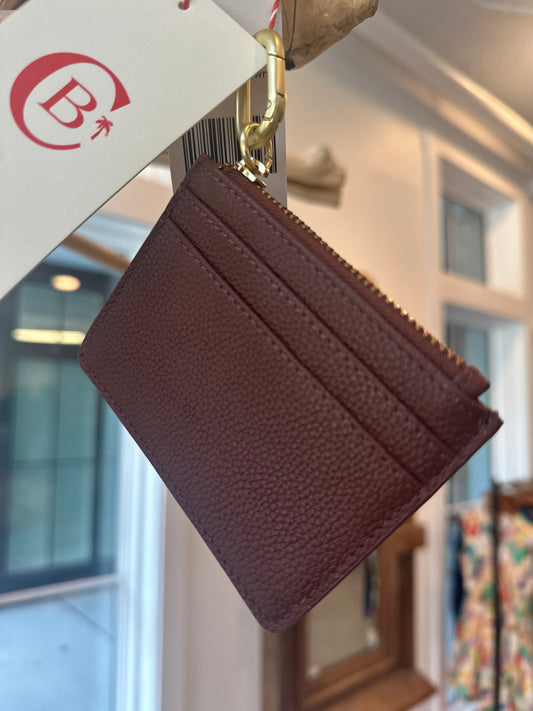 Card Case | Tan Pebbled Leather