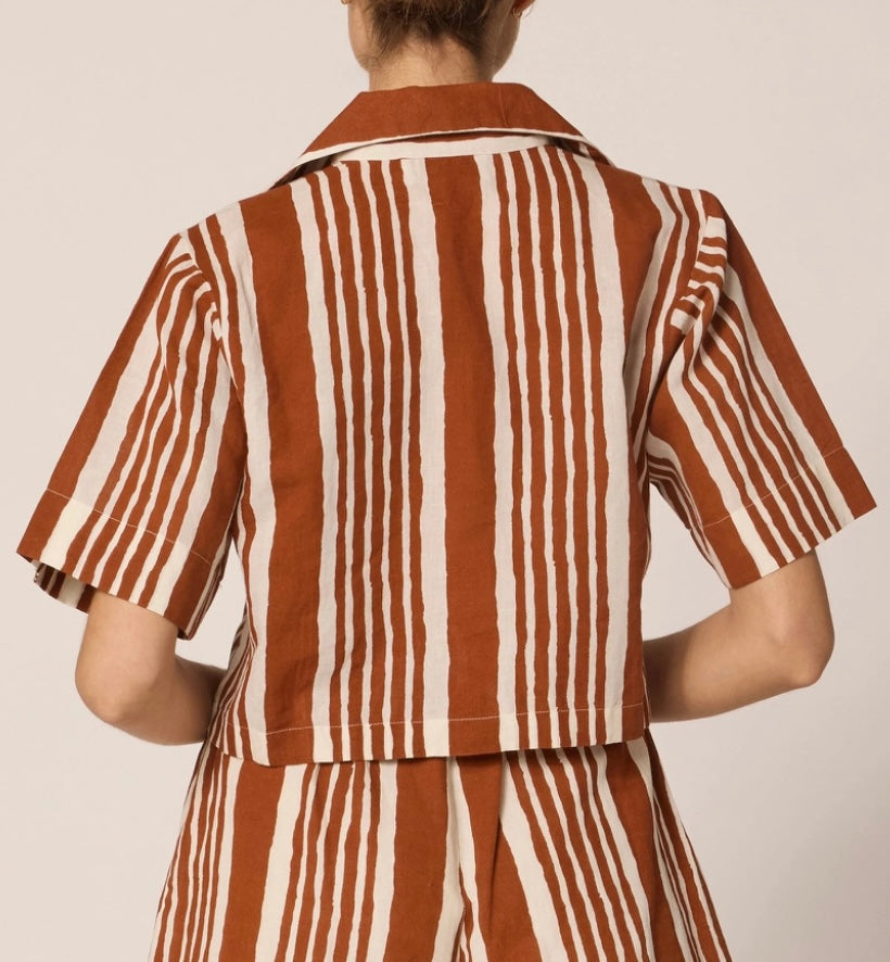 Mizuki Blouse | Vecchio Stripe